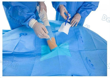 Customized Upper Limb Sterile Surgical Drapes , Operating Room Drapes With Incision Film