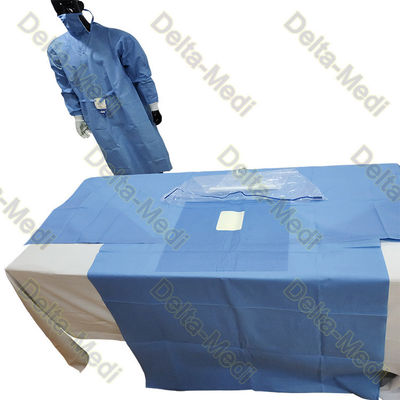Absorbent Reinforced 20g - 60g SP SMS SMMS SMMMS ETO Disposable Surgical Urology Gynaecology Pack for clinic hospital