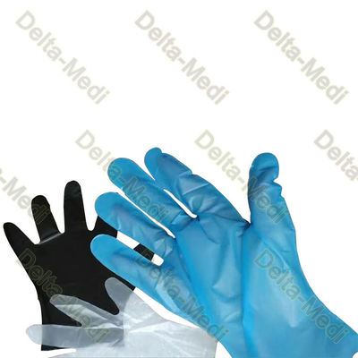 Food Grade Transparent Black Blue TPE Disposable Gloves For Food Industry
